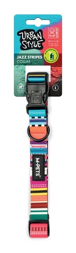 M-pets Urban Style Jazz Stripes Collar L