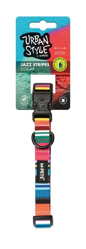 M-pets Urban Style Jazz Stripes Collar M