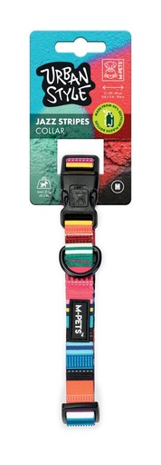 M-pets Urban Style Jazz Stripes Collar M