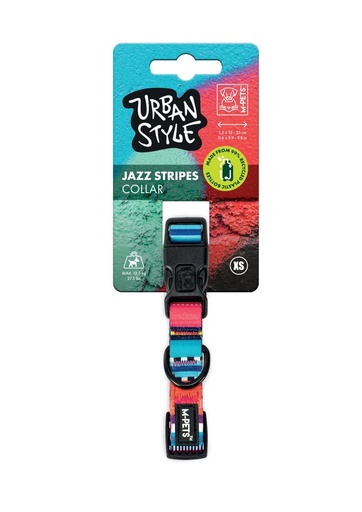 M-pets Urban Style Jazz Stripes Collar Xs
