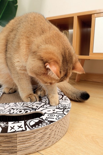 M-pets Urbanstyle Freestyle Cat Scratcher - Black & White