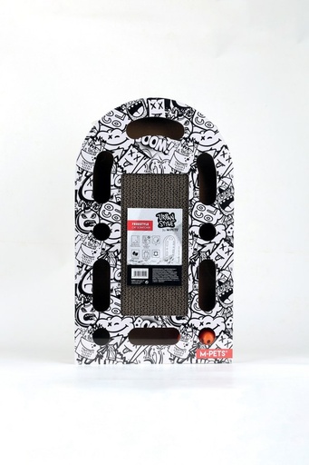 M-pets Urbanstyle Freestyle Cat Scratcher - Black & White