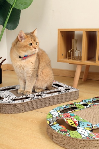 M-pets Urbanstyle Freestyle Cat Scratcher - Mixed Color