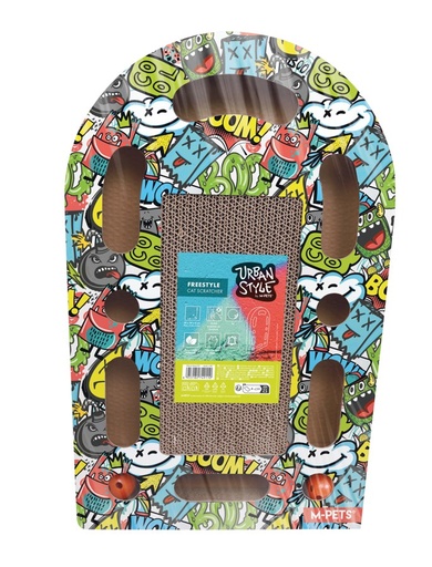 M-pets Urbanstyle Freestyle Cat Scratcher - Mixed Color
