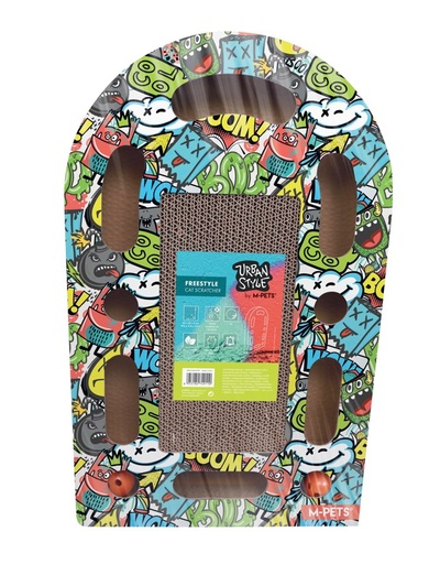 M-pets Urbanstyle Freestyle Cat Scratcher - Mixed Color