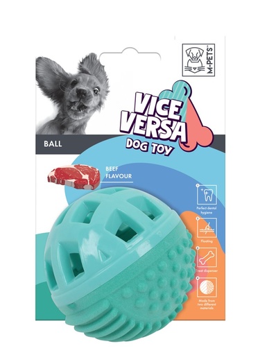 M-pets Vice Versa Dog Toy Ball - Beef Scent