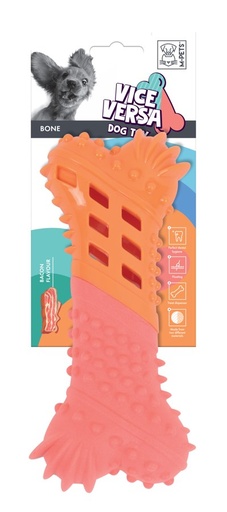 M-pets Vice Versa Dog Toy Bone - Bacon Scent