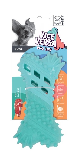 M-pets Vice Versa Dog Toy Bone - Beef Scent