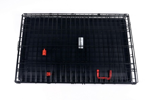 M-pets Voyager Wire Crate - 2 Doors L With Wheels Patented Securo Lock
