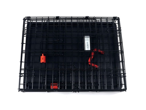 M-pets Voyager Wire Crate - 2 Doors M With Wheels Patented Securo Lock