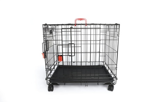 M-pets Voyager Wire Crate - 2 Doors S With Wheels Patented Securo Lock