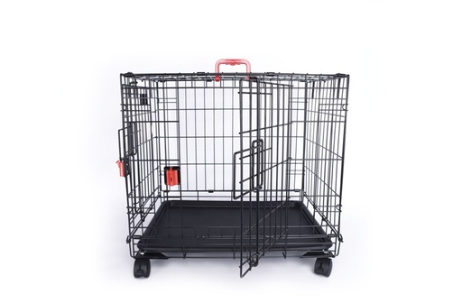 M-pets Voyager Wire Crate - 2 Doors S With Wheels Patented Securo Lock