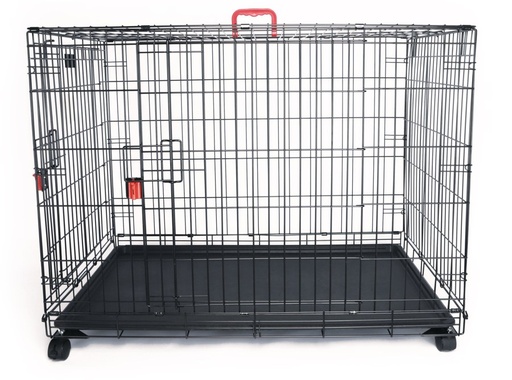 M-pets Voyager Wire Crate - 2 Doors Xl With Wheels Patented Securo Lock