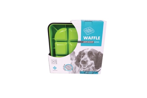 M-pets Waffle - Slow Feed Bowl,chekered
