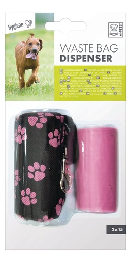 M-pets Waste Bag With Soft Dispenser - Pink