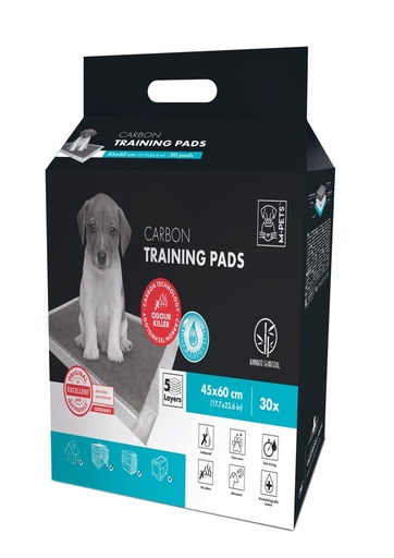 M-pets Carbon 45 X 60 Training Pads - 30 Pcs