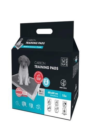 M-pets Carbon 60 X 60 Training Pads - 15 Pcs