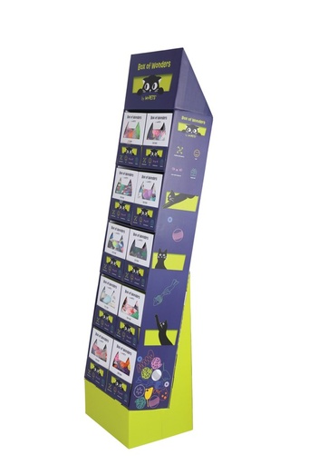 M-pets Wonders Cat Toy Display 170 X 43 X 46cm - 10 Display Boxes Of Various 950 Cat Toys