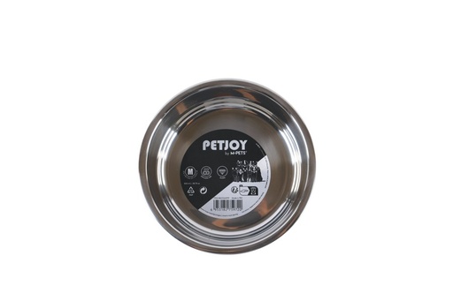 Petjoy M-pets Petjoy Dogfamily Stainless Bowl M - Black & White 850ml