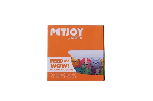 Petjoy M-pets Petjoy Feedmewow Bowl Petfamily - Multicolor 300ml