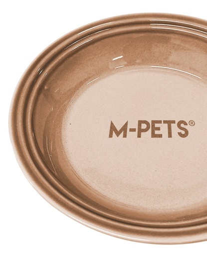 Petjoy M-pets Petjoy Flatty Ceramic Bowl - Brown 250ml