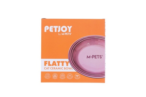 Petjoy M-pets Petjoy Flatty Ceramic Bowl - Purple 500ml