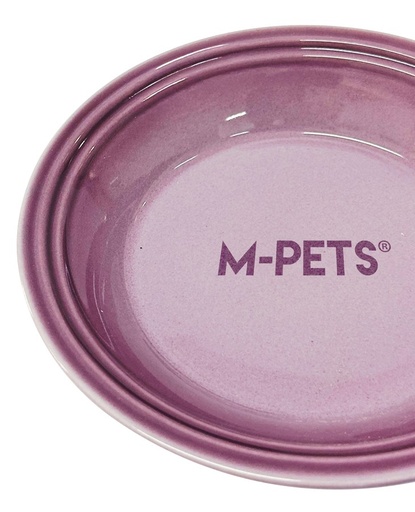 Petjoy M-pets Petjoy Flatty Ceramic Bowl - Purple 500ml