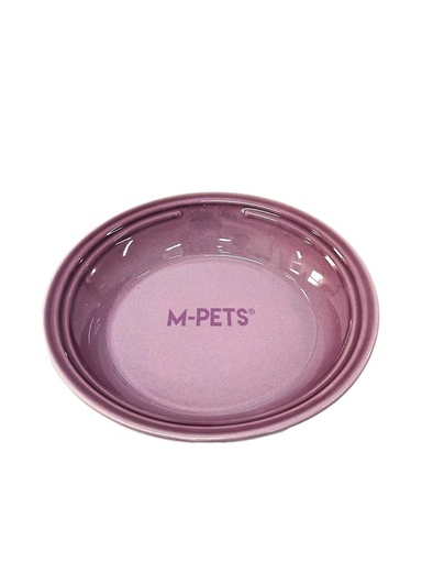 Petjoy M-pets Petjoy Flatty Ceramic Bowl - Purple 500ml