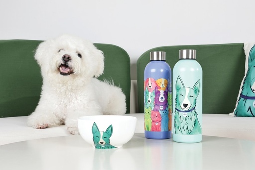 Petjoy M-pets Petjoy Furry Feast Luna Ceramic Bowl - Color 550ml