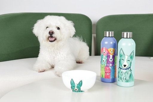 Petjoy M-pets Petjoy Furry Feast Luna Ceramic Bowl - Color 550ml