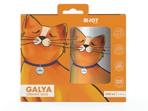Petjoy M-pets Petjoy Mug Galya - Orange 350ml