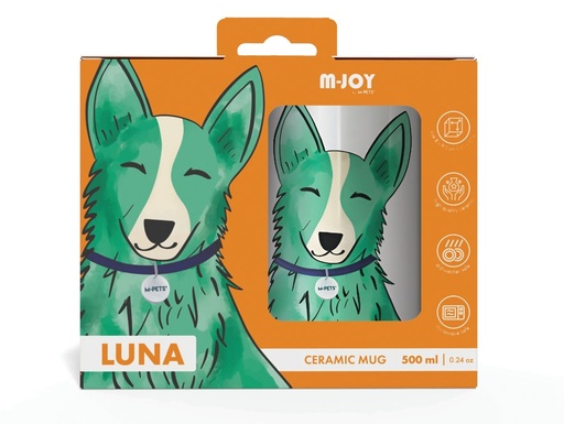 Petjoy M-pets Petjoy Mug Luna - Green 350ml