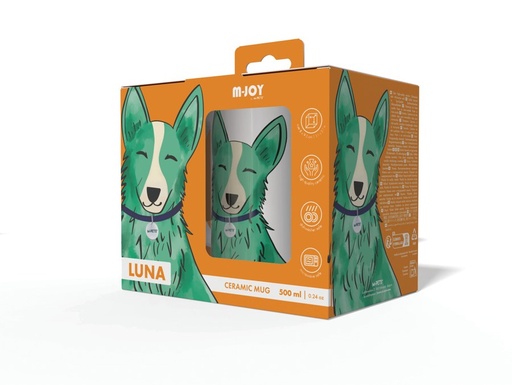 Petjoy M-pets Petjoy Mug Luna - Green 350ml
