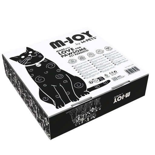 Petjoy M-pets Petjoy Pawsy Bowl M - White 175ml