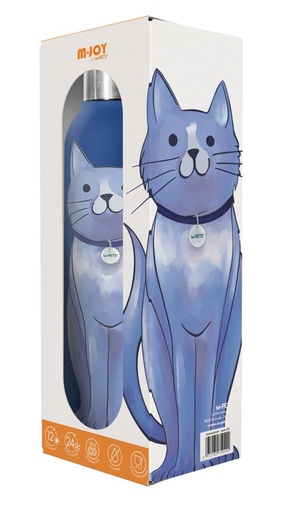 Petjoy M-pets Petjoy Purrfect Hydration Stainless Drinking Bottle