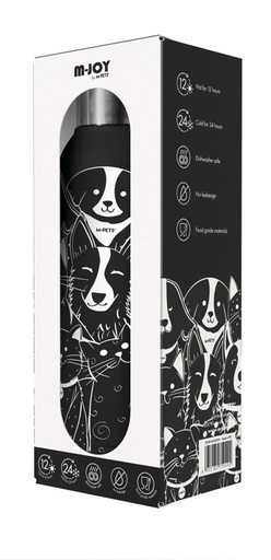Petjoy M-pets Petjoy Purrfect Hydration Stainless Drinking Bottle