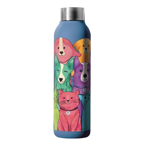 Petjoy M-pets Petjoy Purrfect Hydration Stainless Drinking Bottle