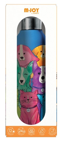 Petjoy M-pets Petjoy Purrfect Hydration Stainless Drinking Bottle