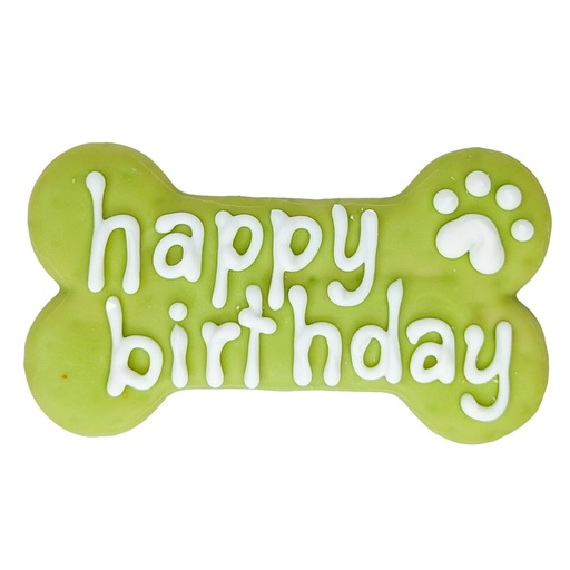 Bosco & Roxy's Dog Green Happy Birthday Bone 6in Birthday