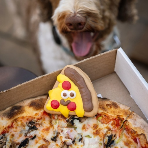 Bosco & Roxy's Dog Have A Slice Day Woof It Down