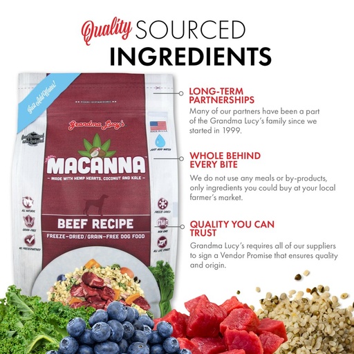 Grandma Lucy's Dog Macanna Beef Recipe 1lb
