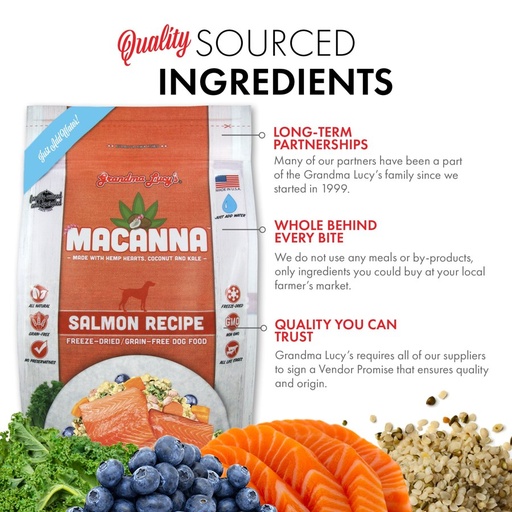 Grandma Lucy's Dog Macanna Salmon Recipe 1lb
