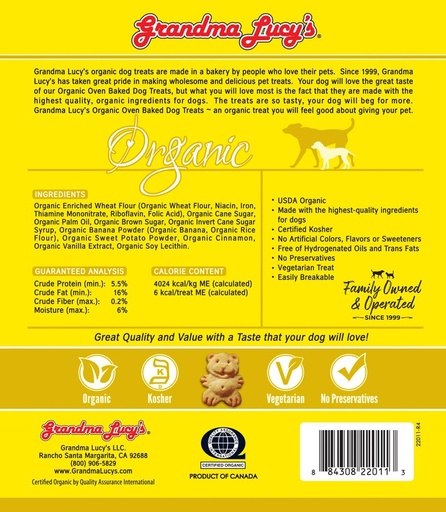 Grandma Lucy's Dog Organic Baked Banana & Sweet Potato