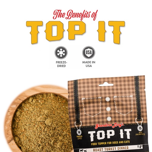 Grandma Lucy's Dog Top It Roast Turkey Dinner 4oz