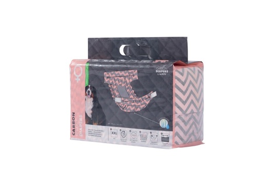 M-pets Carbon Diapers - Female Dog - (Xxl) - 15 Pcs