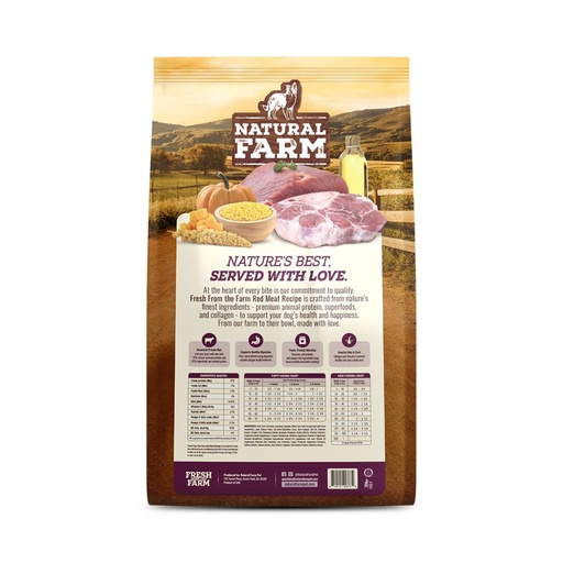Natural Farm Dog Fresh From The Farm Red Meat 70/30 22.5lb