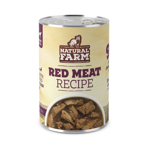 Natural Farm Dog Red Meat Beef & Veggie Stew Wet 8oz