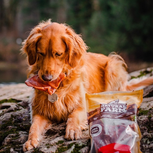 Natural Farm Dog Pig Ears 3 Count
