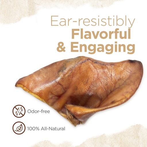 Natural Farm Dog Pig Ears 3 Count