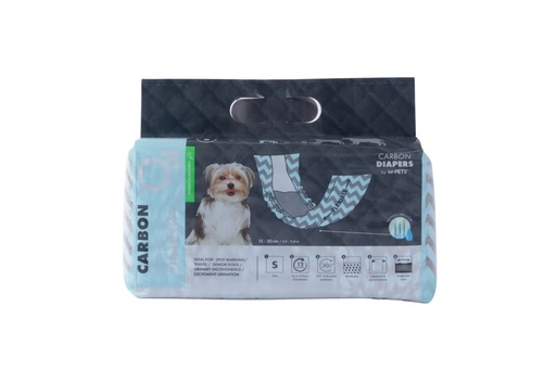 M-pets Carbon Diapers - Male Dog (S ) - 18 Pcs